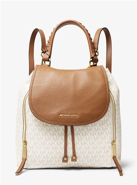 Viv Large Logo and Leather Backpack – Michael Kors 